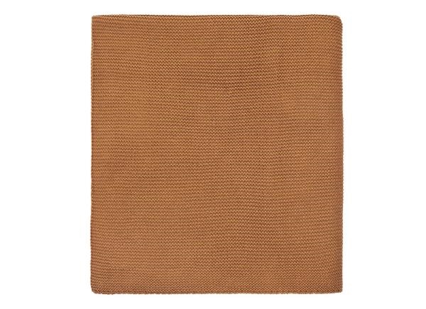 Image sur Couverture basic en tricot 150 x 100 cm, caramel